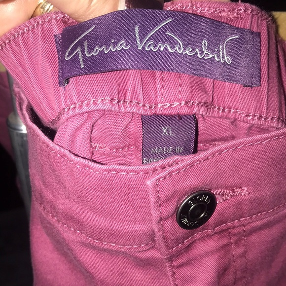 NWT GV Gloria Vanderbilt Women's Utility Shorts XL Pink - Picture 6 of 8